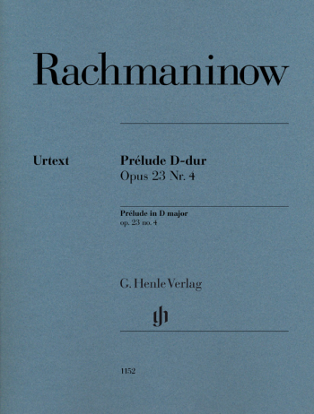 Сергей Рахманинов. Прелюд в ре мажор, оп.23 №4 (HN 1152)