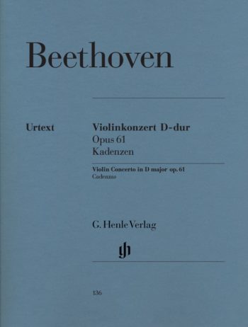 Бетовен. Концерт за цигулка в ре мажор, оп.61. Каденци (HN 136)