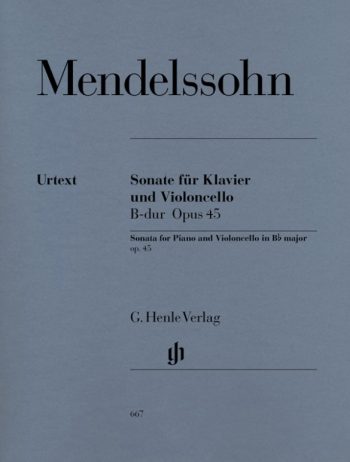 Менделсон. Соната в си-бемол мажор за пиано и виолончело, оп.45 (HN 667)