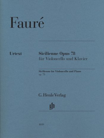 Форе. Сицилиана, оп.78, за виолончело и пиано (HN 1019)