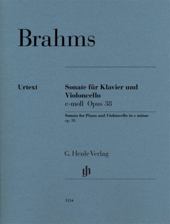 Брамс. Соната в ми минор за пиано и виолончело, оп.38 (HN 1134)