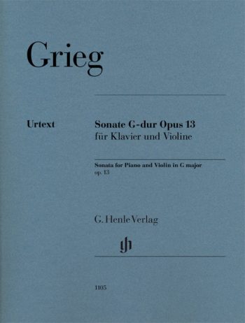 Григ. Соната в сол мажор за пиано и цигулка, оп.13 (HN 1105)