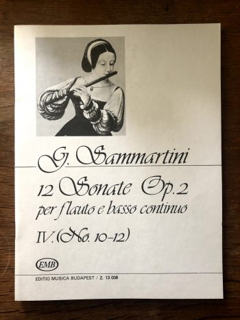 Самартини. 12 сонати, оп.2, за флейта и басо континуо, IV (№10-12)