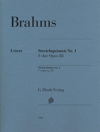 Брамс. Струнен квинтет №1 във фа мажор, оп.88 (HN 1482)