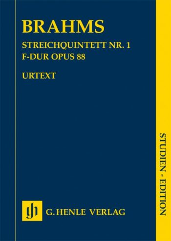 Брамс. Струнен квинтет №1 във фа мажор, оп.88 (HN 7482)