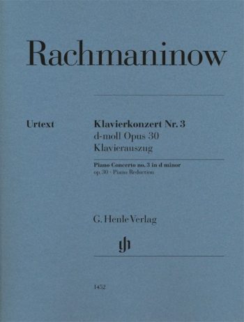 Рахманинов. Концерт №3 за пиано и оркестър, в ре минор, оп.30 (клавирно извлечение) (HN 1452)