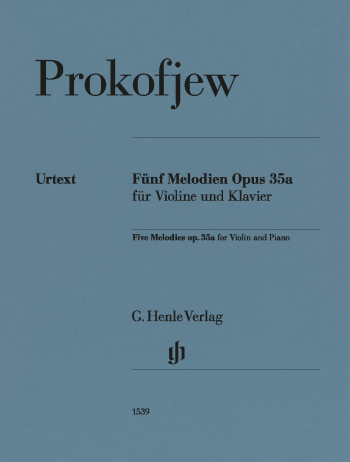 Прокофиев. Пет мелодии, оп. 35а, за цигулка и пиано (HN 1539)