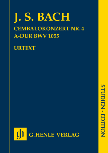 Бах, Й. С. Концерт за клавесин №4, в ла мажор, BWV 1055 (учебно издание, HN 7383)