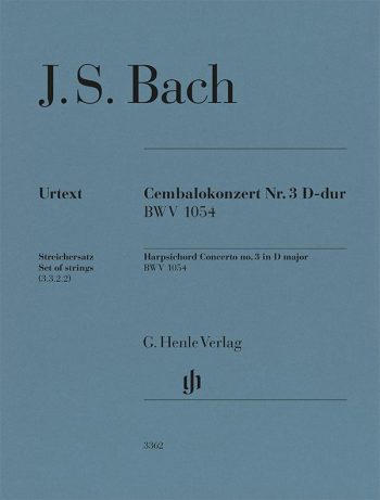 Бах, Й. С. Концерт № 3 за клавесин, в ре мажор, BWV 1054 (HN 3362)